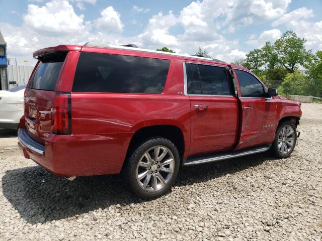 1GNSKKKCXFR247799 - 2015 CHEVROLET SUBURBAN K1500 LTZ RED photo 3