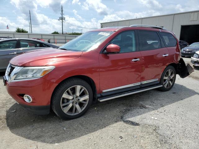 5N1AR2MM4DC687048 - 2013 NISSAN PATHFINDER S RED photo 1