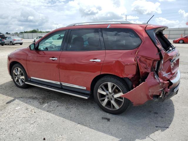 5N1AR2MM4DC687048 - 2013 NISSAN PATHFINDER S RED photo 2