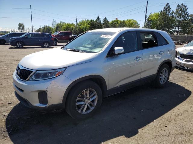 5XYKT3A66FG569488 - 2015 KIA SORENTO LX SILVER photo 1