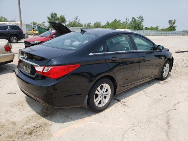 5NPEB4AC9CH463052 - 2012 HYUNDAI SONATA GLS BLACK photo 3