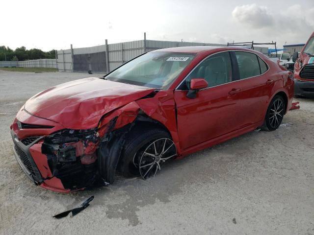 4T1T11AKXRU200272 - 2024 TOYOTA CAMRY SE NIGHT SHADE RED photo 1