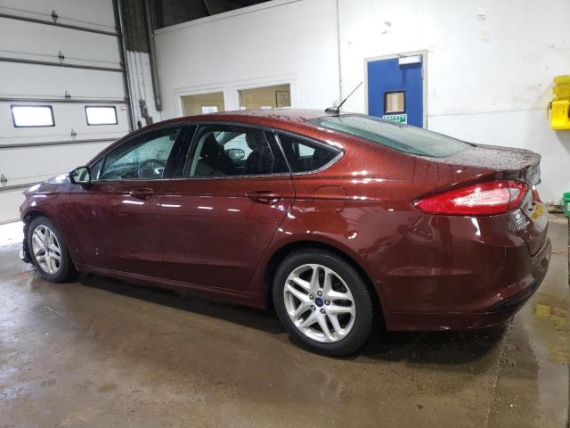 3FA6P0H76GR239740 - 2016 FORD FUSION SE BURGUNDY photo 2