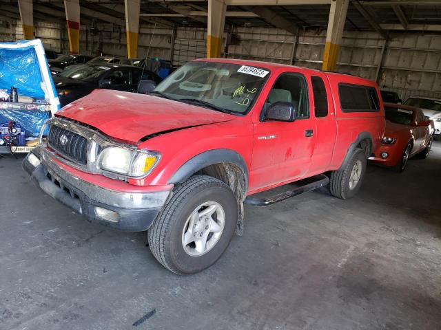 5TESM92N24Z307394 - 2004 TOYOTA TACOMA XTRACAB PRERUNNER წითელი ფოტო 1