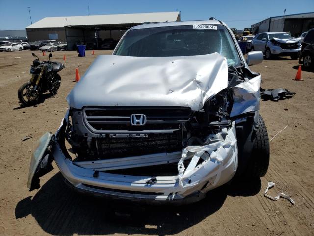 2HKYF18695H519011 - 2005 HONDA PILOT EXL SILVER photo 5