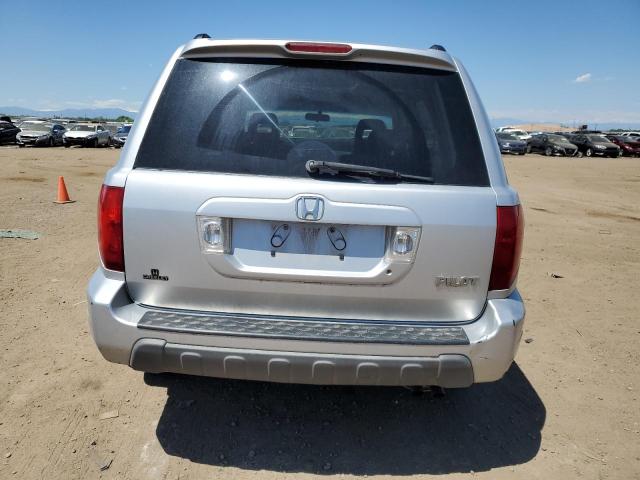 2HKYF18695H519011 - 2005 HONDA PILOT EXL SILVER photo 6