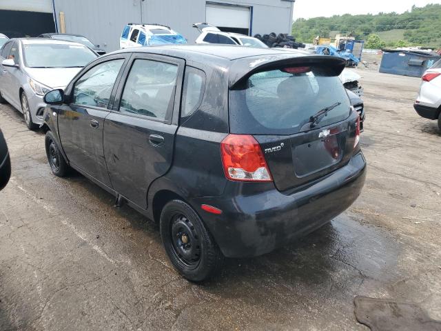 KL1TD66647B703994 - 2007 CHEVROLET AVEO BASE BLACK photo 2