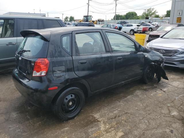 KL1TD66647B703994 - 2007 CHEVROLET AVEO BASE BLACK photo 3