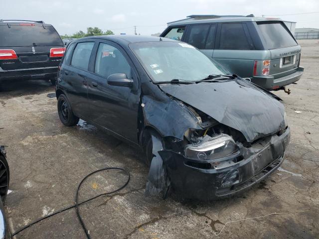 KL1TD66647B703994 - 2007 CHEVROLET AVEO BASE BLACK photo 4