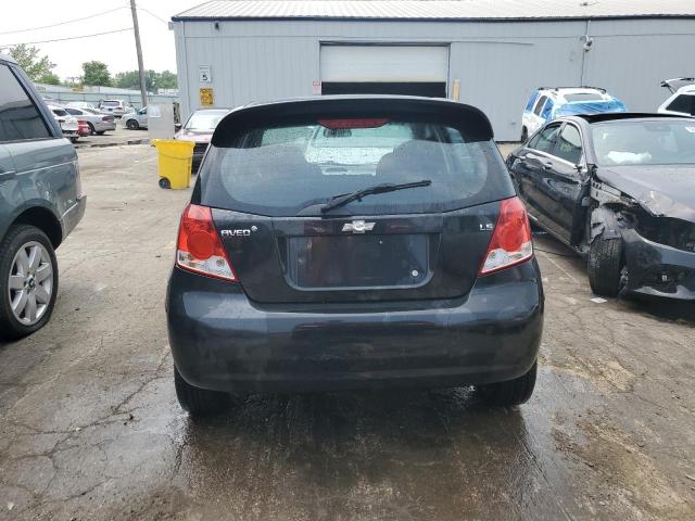 KL1TD66647B703994 - 2007 CHEVROLET AVEO BASE BLACK photo 6