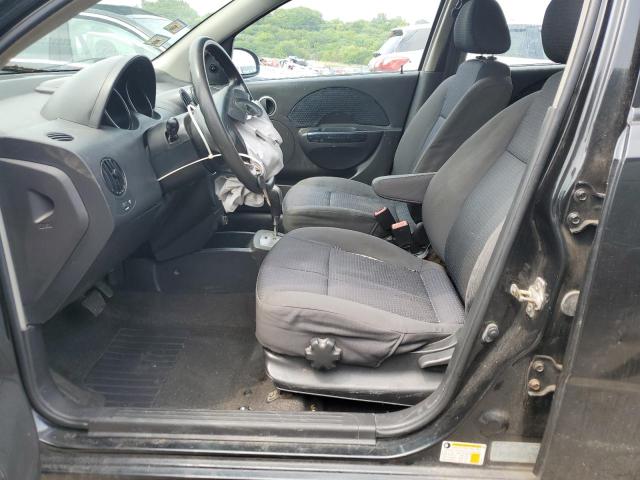 KL1TD66647B703994 - 2007 CHEVROLET AVEO BASE BLACK photo 7