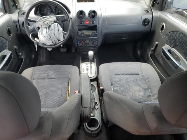 KL1TD66647B703994 - 2007 CHEVROLET AVEO BASE BLACK photo 8