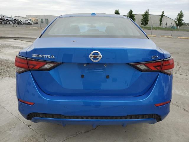 3N1AB8CV7NY276051 - 2022 NISSAN SENTRA SV BLUE photo 6