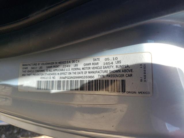 3VWPG3AG9AM026986 - 2010 VOLKSWAGEN NEW BEETLE Grau Foto 12