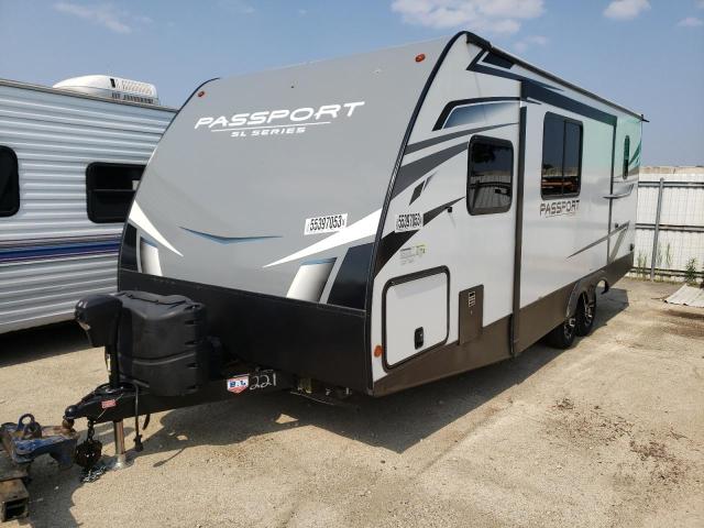 4YDT22125MK414188 - 2021 KEYSTONE PASSPORT WHITE photo 2