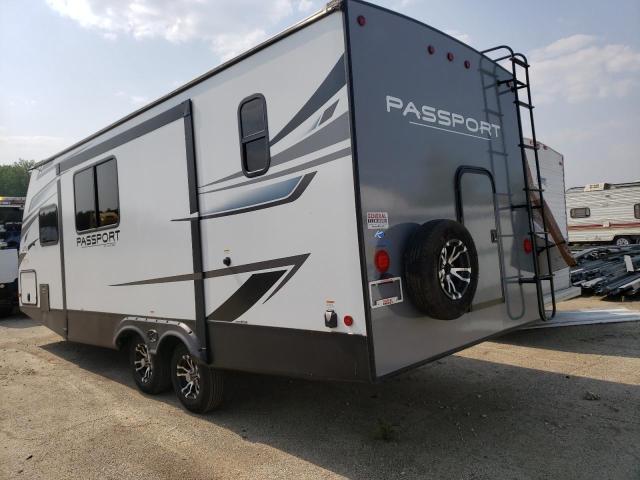4YDT22125MK414188 - 2021 KEYSTONE PASSPORT WHITE photo 3