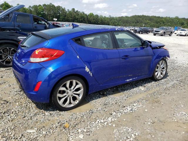 KMHTC6AD5CU026594 - 2012 HYUNDAI VELOSTER BLUE photo 3