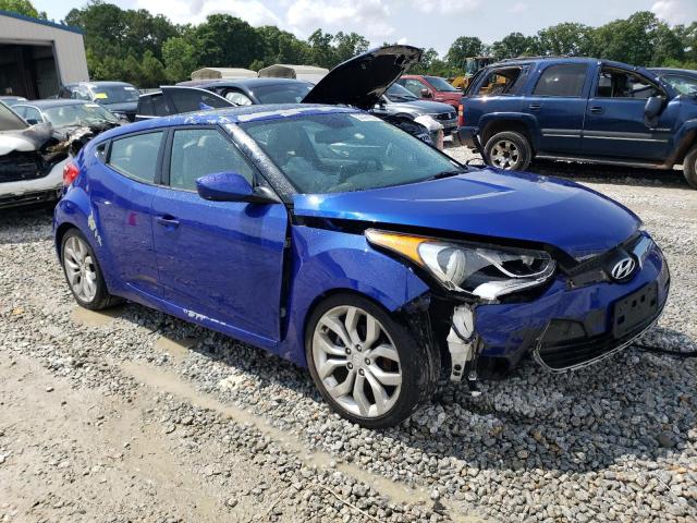 KMHTC6AD5CU026594 - 2012 HYUNDAI VELOSTER BLUE photo 4