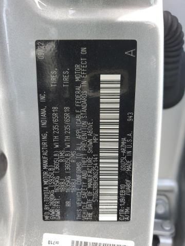 5TDGZRBH3NS254141 - 2022 TOYOTA HIGHLANDER XLE 银色 照片 13