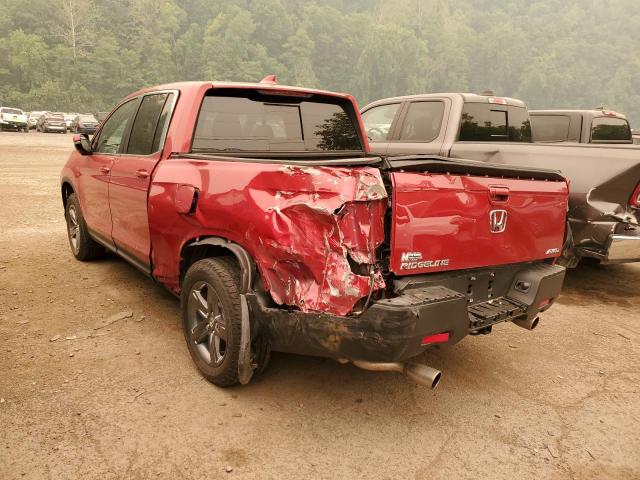 5FPYK3F57NB004645 - 2022 HONDA RIDGELINE RTL RED photo 2