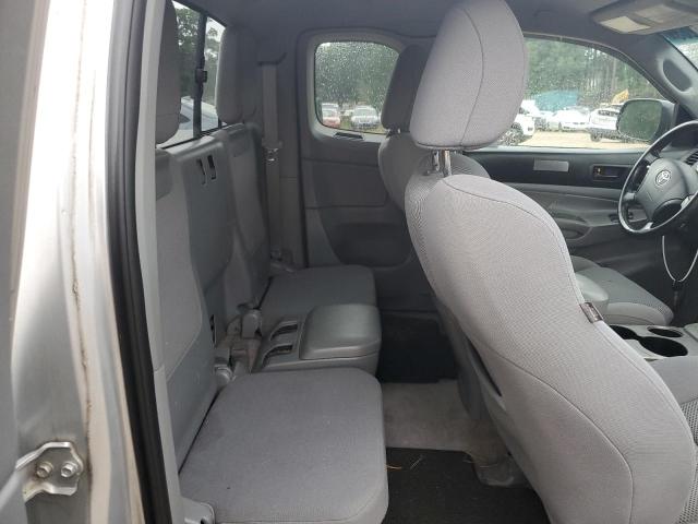 5TFUU4EN4BX010185 - 2011 TOYOTA TACOMA ACCESS CAB ვერცხლისფერი ფოტო 10