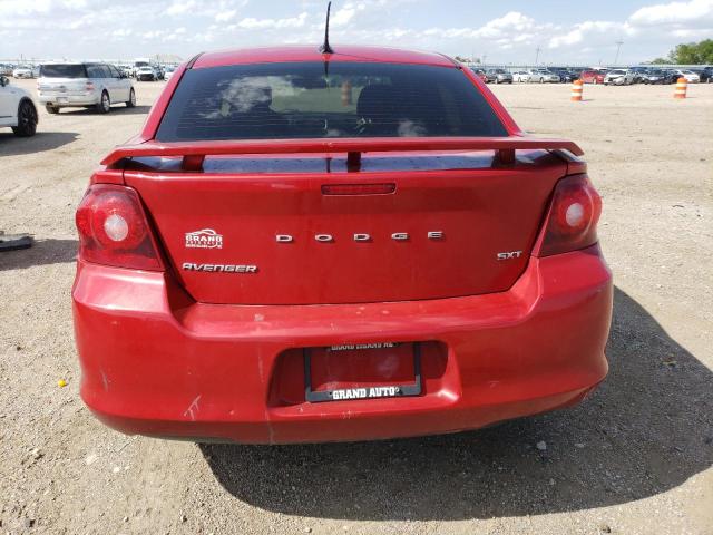 1C3CDZCB7EN223606 - 2014 DODGE AVENGER SXT RED photo 6