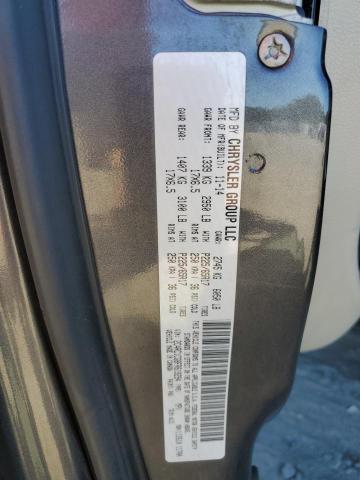 2C4RC1CG8FR619294 - 2015 CHRYSLER TOWN & COU TOURING L GRAY photo 13