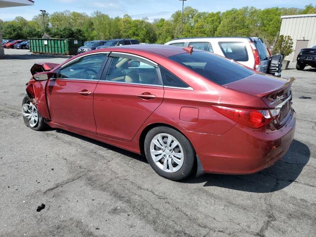 5NPEB4AC4CH341912 - 2012 HYUNDAI SONATA GLS RED photo 2