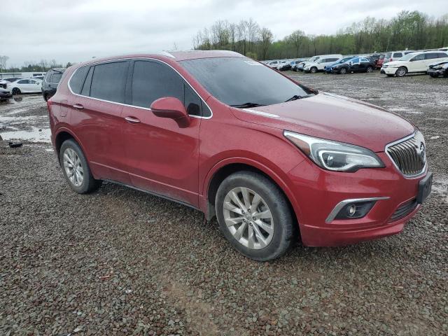 LRBFX2SA8JD002840 - 2018 BUICK ENVISION ESSENCE Червоний фото 4