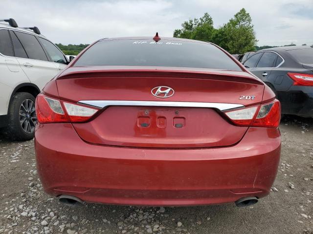 5NPEC4AB8DH667721 - 2013 HYUNDAI SONATA SE MAROON photo 6