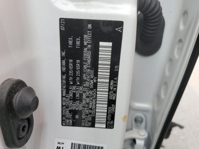 5TDGZRBH6MS140424 - 2021 TOYOTA HIGHLANDER XLE 白色 照片 14