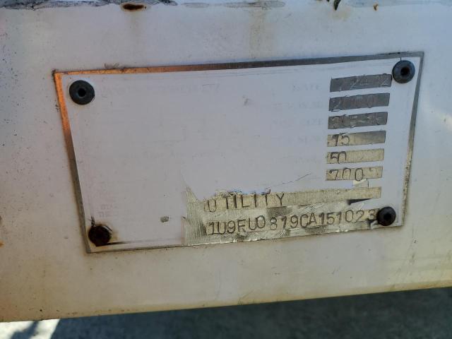 1U9FU0819CA151023 - 2008 TRAIL KING UTILITY WHITE photo 10