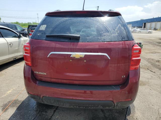 2GNALCEK9H6183335 - 2017 CHEVROLET EQUINOX LT RED photo 6