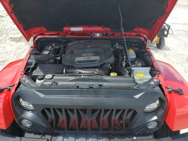 1C4AJWBG8HL744728 - 2017 JEEP WRANGLER SAHARA RED photo 11