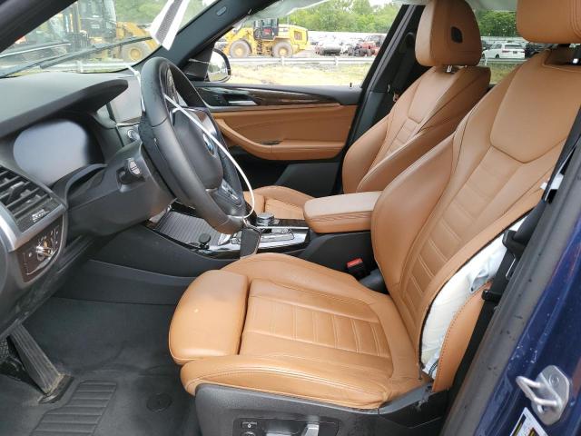 5UXTY5C0XM9F86286 - 2021 BMW X3 XDRIVE30I BLUE photo 7