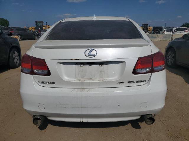 JTHCE96S980016347 - 2008 LEXUS GS 350 WHITE photo 6