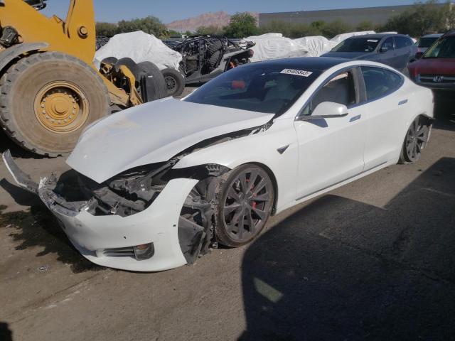 5YJSA1E48LF404418 - 2020 TESLA MODEL S Սպիտակ լուսանկար 1