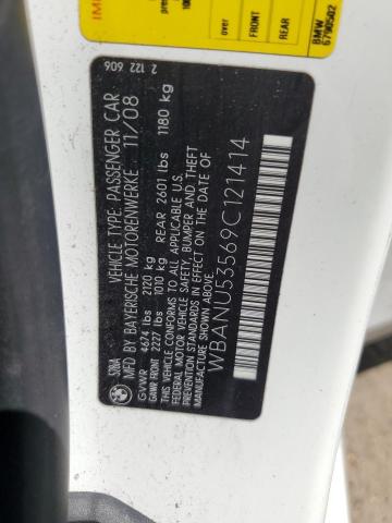 WBANU53569C121414 - 2009 BMW 528 I Blanc photo 13