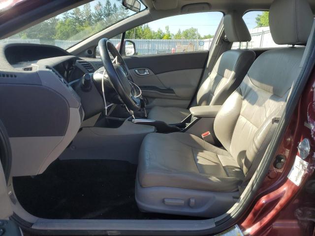 2HGFB2F97CH017157 - 2012 HONDA CIVIC EXL 栗色 照片 7