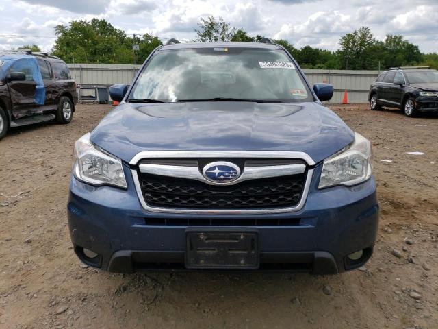JF2SJAHC1EH466430 - 2014 SUBARU FORESTER 2.5I LIMITED BLUE photo 5