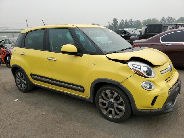 ZFBCFADH2EZ029605 - 2014 FIAT 500L TREKKING YELLOW photo 4