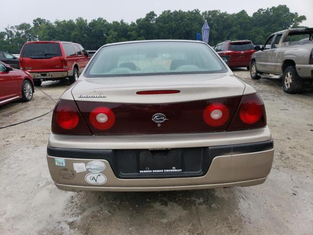 2G1WF52E039445405 - 2003 CHEVROLET IMPALA BEIGE photo 6