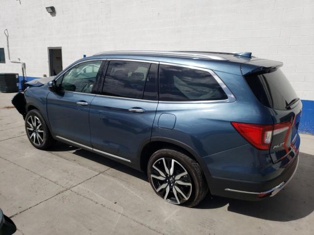 5FNYF6H05NB025641 - 2022 HONDA PILOT ELITE BLUE photo 2