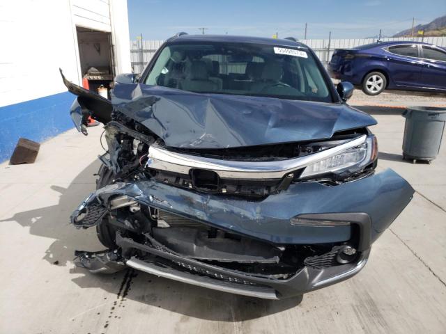 5FNYF6H05NB025641 - 2022 HONDA PILOT ELITE BLUE photo 5