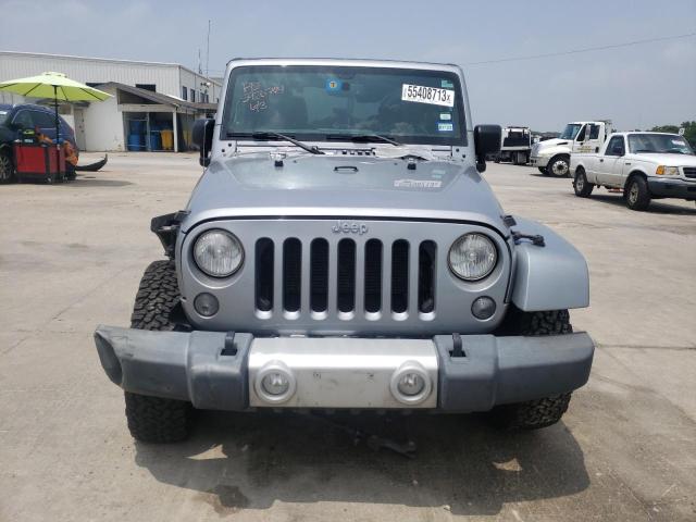 1C4AJWBG3EL308736 - 2014 JEEP WRANGLER SAHARA SILVER photo 5