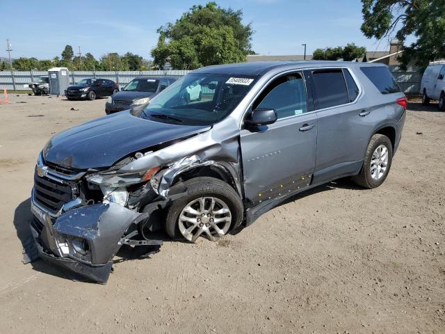 1GNEVFKW3JJ205097 - 2018 CHEVROLET TRAVERSE LS GRAY photo 1