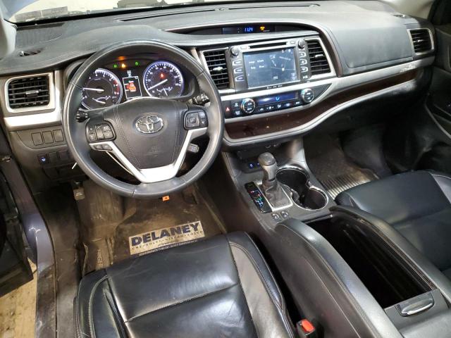 5TDJKRFH0GS338540 - 2016 TOYOTA HIGHLANDER XLE BLUE photo 8