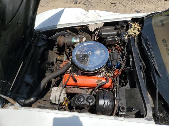 1Z37J5S434955 - 1975 CHEVROLET CORVETTE WHITE photo 11