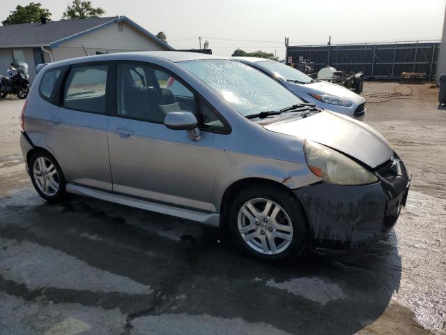 JHMGD38678S014439 - 2008 HONDA FIT SPORT GRAY photo 4