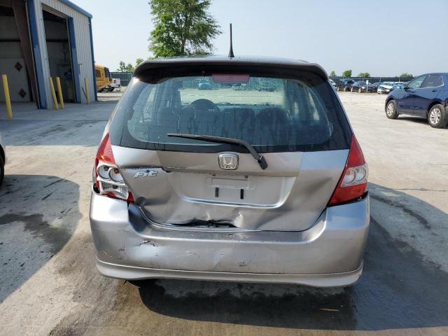 JHMGD38678S014439 - 2008 HONDA FIT SPORT GRAY photo 6